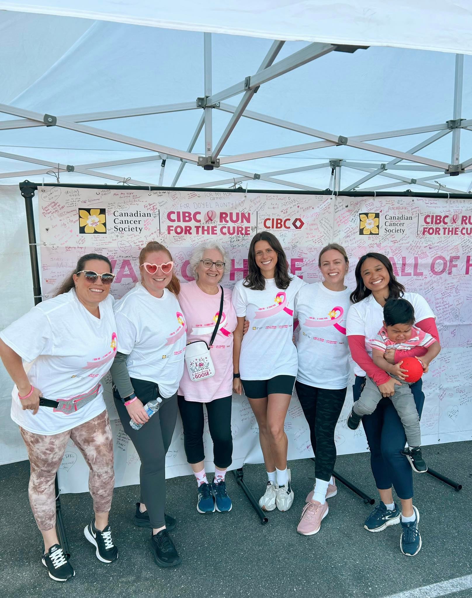 The LEVY team in matching shirts at the CIBC Run for the Cure community event.